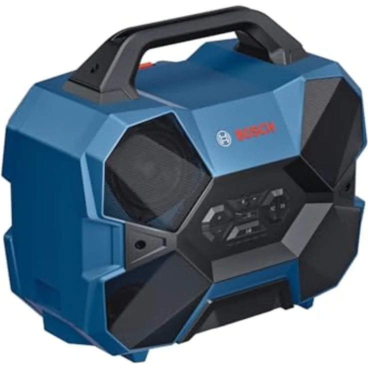 Bosch Professional 18V/12V System Akku-Bluetooth-Lautsprecher GPB 18V-6 C, Kristallklarer Sound, Multi-Speaker Sound, IP54, ohne Akku/Ladegerät