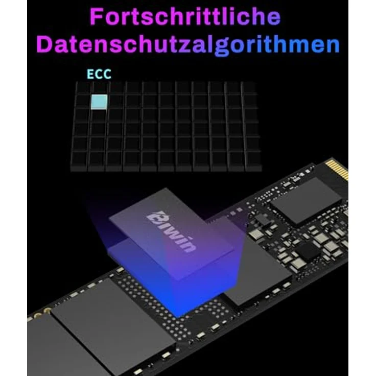 BIWIN Black Opal NV7400, 2TB M.2 PCIe Gen4 SSD mit 7450 MB/s Lesegeschwindigkeit, NVMe 2.0, kompatibel mit PC, Laptop & PS5 – Bild 4