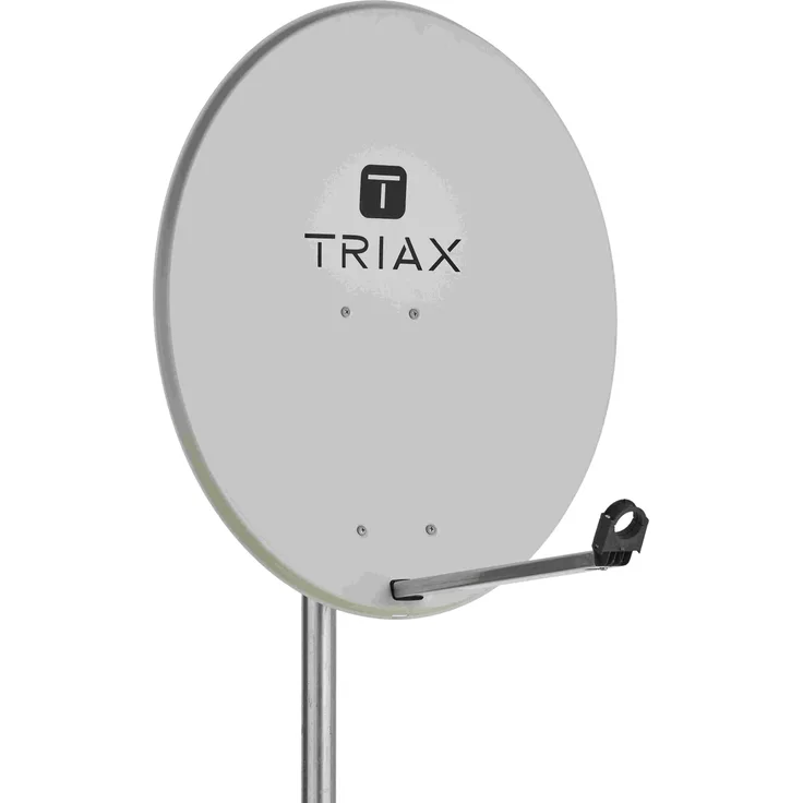 Triax TDS 80LG pm Offset-Parabolreflektor, 85 cm, lichtgrau, wetterfest und korrosionsgeschützt