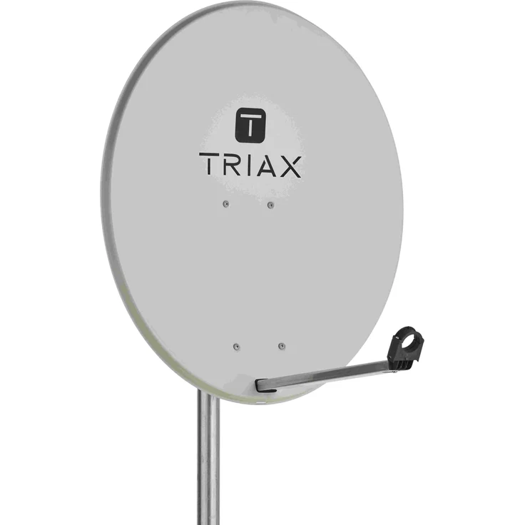 Triax TDS 80LG pm Offset-Parabolreflektor, 85 cm, lichtgrau, wetterfest und korrosionsgeschützt