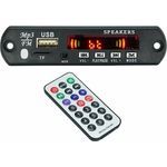 Bolwins N13C, Drahtloser Bluetooth Decoder MP3 Player für Auto, USB/TF/FM-Radio, Schwarz, unterstützt MP3/WMA/WAV/FLAC/APE