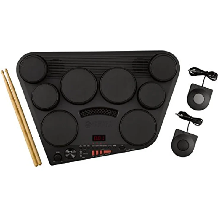 Yamaha DD-75 Drumset, schwarz – Transportable E-Drums mit 8 anschlagdynamischen Drum-Pads – Drum Kit mit Lautstärkeregelung & Kopfhöreranschluss – Bild 3