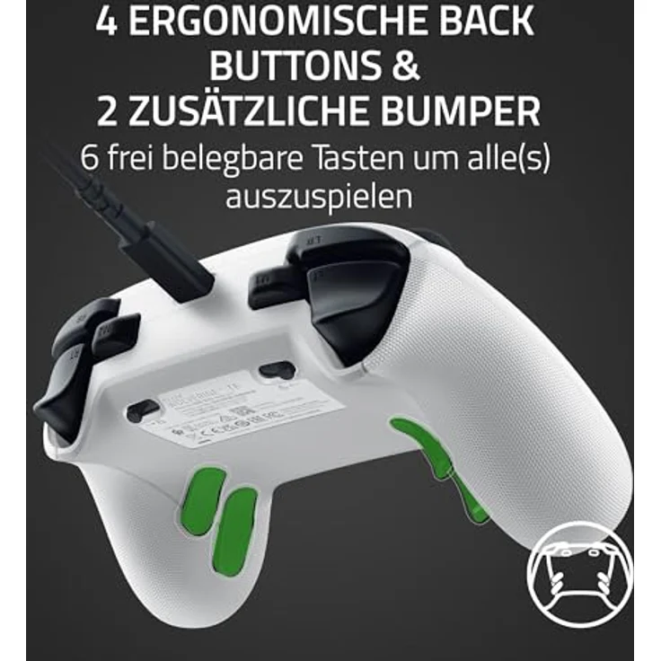RAZER Gamepad Wolverine V3 Tourn, Professioneller E-Sport-Controller mit 4 Ergonomischen Back Paddles, Xbox & PC - Schwarz – Bild 4