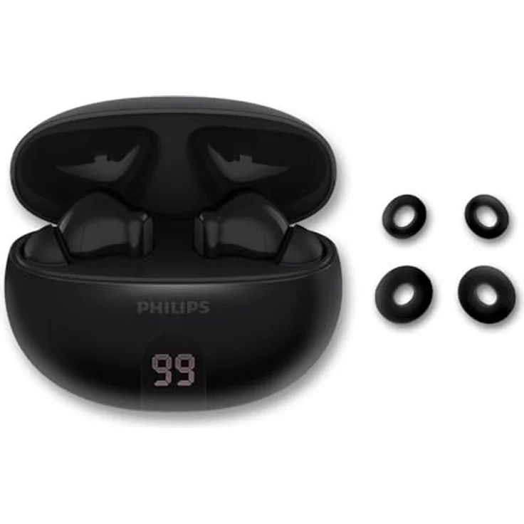 Philips TAT 2520, Wireless In-Ear-Kopfhörer mit Adaptive Noise-Cancelling, Freisprechfunktion, Multi-Point-Verbindung und Sprachsteuerung, kompatibel mit Siri und Google Assistant, Bluetooth – Bild 2