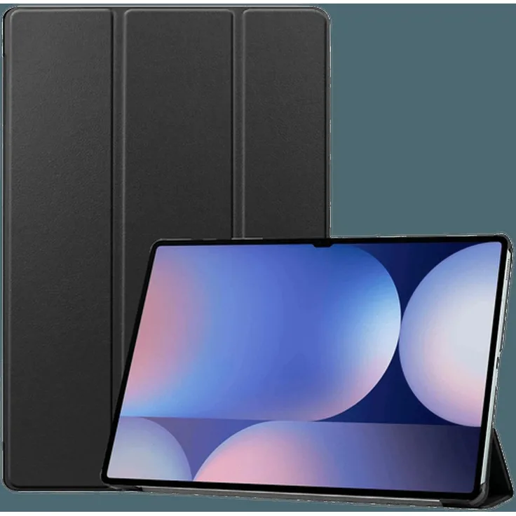 Just in Case Smart Tri-Fold Tablet Hülle für Samsung Galaxy Tab S10 Ultra / S9 Ultra, Schwarz, mit Auto-Wake-Funktion und integriertem Standfuß