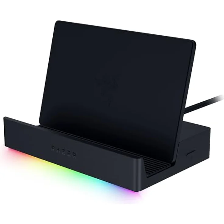Razer Handheld Dock Chroma - 6-Port HDMI & USB Charging Hub für Mobile Gaming- oder Tablet-Geräte (Schwarz) - 100W Passthrough Charging, GbE, Aluminium-Gehäuse – Bild 1