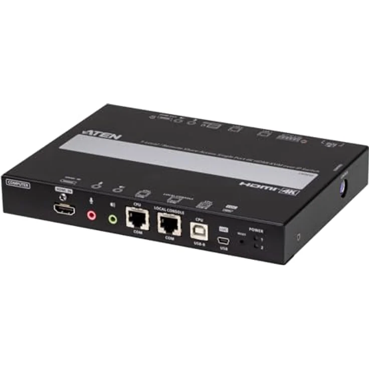 ATEN CN9850 1-Local-Remote Share Access Einzelport 4K HDMI KVM Over IP Switch, Dual Power-Versorgung, bis zu 64 Benutzerkonten – Bild 2