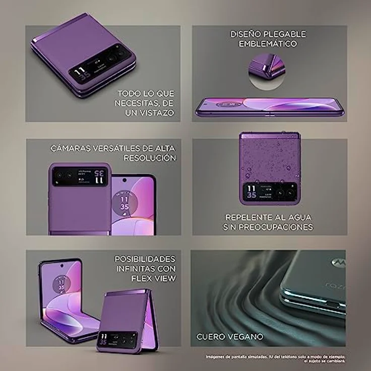 Motorola RAZR 40 8/256 GB, Grappe Summer Lilac – Bild 3