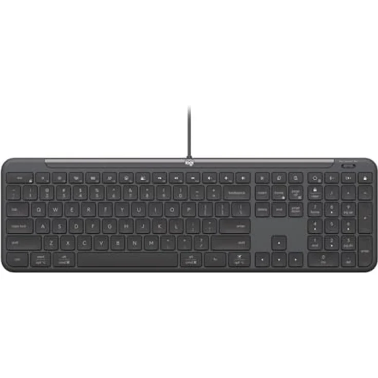 Logitech Wired Keyboard K620 for Business, kabelgebundene Tastatur mit QWERTY-Layout, Grau – Bild 2