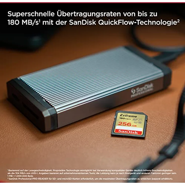 SanDisk Extreme Speicherkarte 256 GB SDXC Klasse 10 UHS-I 180 MB-s 130 MB-s (SDSDXVV-256G) – Bild 3