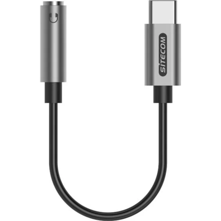 Sitecom USB-C-zu-3,5-mm-Klinkenadapter für Kopfhörer und Lautsprecher, Plug & Play, 5 cm Kabellänge, kompatibel mit Windows, macOS, iOS und Android