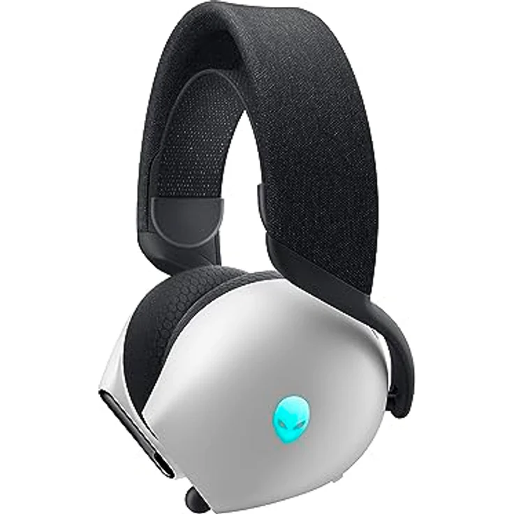 Alienware AW720H Dual-Mode kabelloses Gaming Headset - Farbe Lunar Light – Bild 2