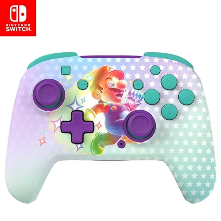 Turtle Beach Rematch Wireless Controller: Invincible Mario, leuchtet im Dunkeln, aufladbare Batterie, offiziell lizenziert für Nintendo Switch, Lite und OLED – Bild 1