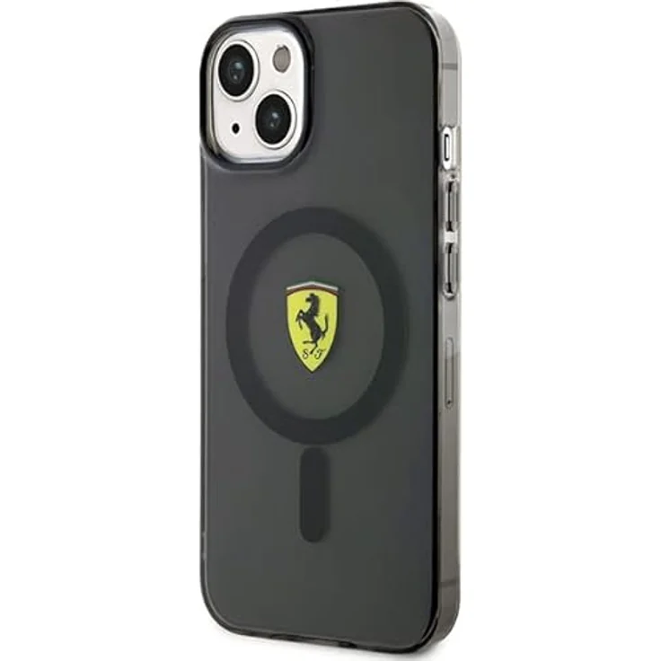 Ferrari FEHMP14SURKK, Hülle für iPhone 14 (6,1"), Schwarz, Hartschalenkoffer aus TPU/PC, Translucent – Bild 2