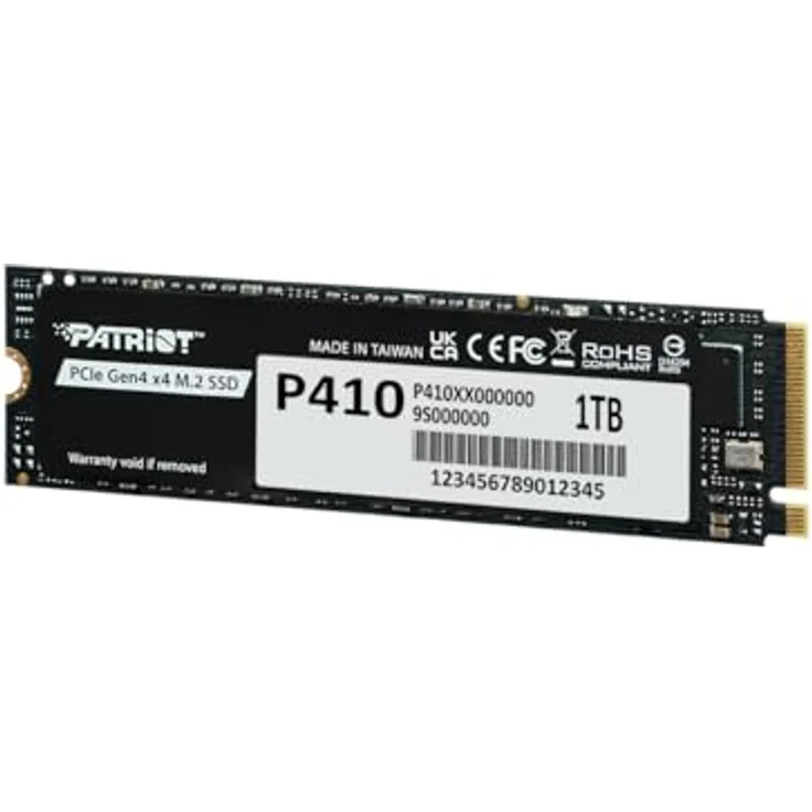 Patriot SSD P410 1TB M.2 PCIe 4.0, Leserate bis 5000 MB/s, Schreibrate bis 4500 MB/s, NVMe, hohe Zuverlässigkeit – Bild 3