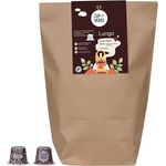 Cup Verde CUP VERDE – 80 Lungo Kaffeekapseln, kompostierbar, fein aromatisch, premium Arabica, schonend geröstet, kompatibel mit Nespresso*