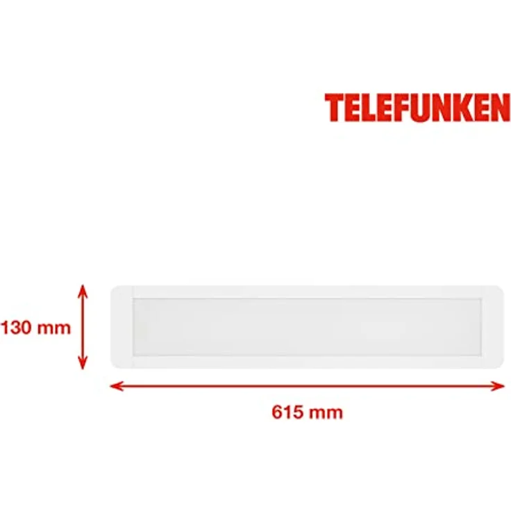 TELEFUNKEN - Led Unterbauleuchte 61,5 Cm, Küche, Led Leiste Küchenschrank, Werkstattlampe, Neutralweißes Licht, 25 W, 2900 Lm, Weiß – Bild 5