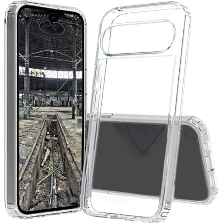 JT Berlin Pankow Clear BackCase für Google Pixel 10/10 Pro, Anti-Finderabdruck, kratzfest, kompatibel mit Wireless Charging, transparent – Bild 1