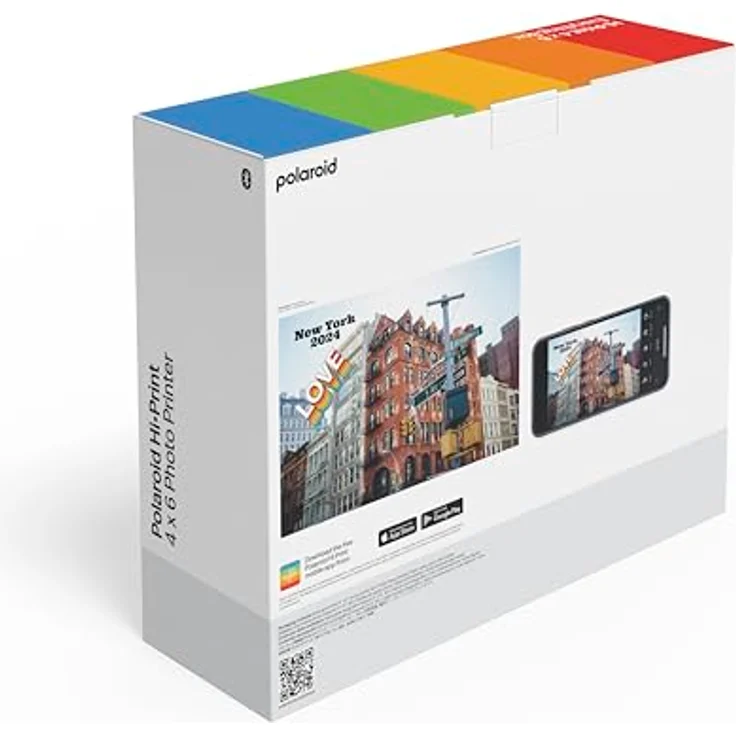 Polaroid - Everything Box Hi Print 4x6 - Bluetooth-Fotodrucker in Postkartengröße, langlebige Farbe - Weiß – Bild 3