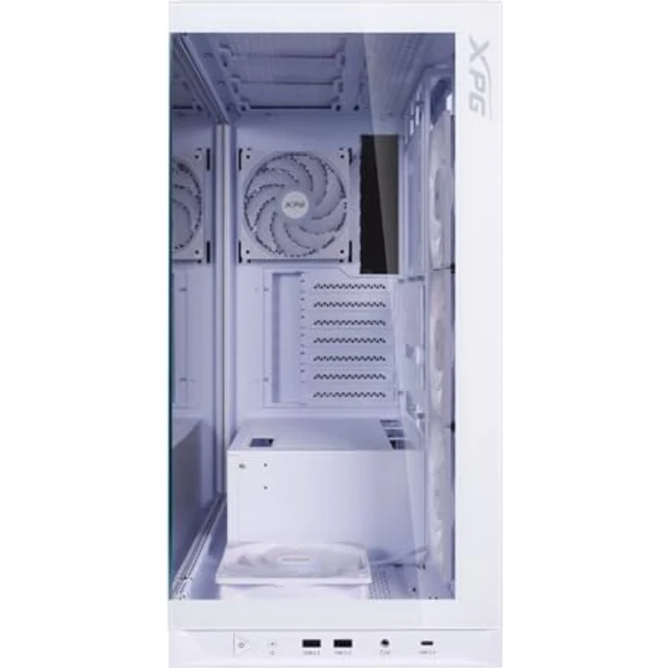 ADATA XPG CASE MID.T Invader X BTF White Black 4+1 ARGB Fan, PC-Gehäuse mit Reverse-Blade-Lüftern und vielseitiger Kompatibilität – Bild 5
