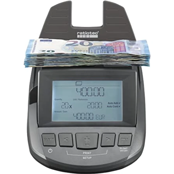 ratiotec Geldwaage RS 1000, Geldzählmaschine mit Auto-Continue-Funktion und USB-Schnittstelle, 1 St. – Bild 3