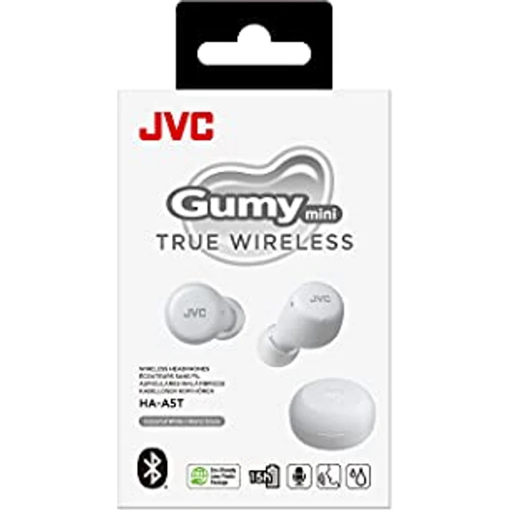 JVC GUMY Mini HA-A5T Headphones HAA-5TWNE (Wireless IN-Ear White) – Bild 3