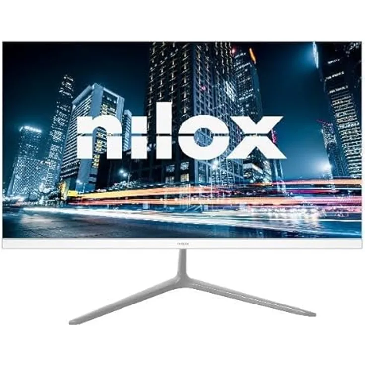 Nilox NXM24FHD1201W, 24 Zoll Gaming-Monitor mit 120 Hz und 4 ms Reaktionszeit, VESA-kompatibel mit HDMI- und VGA-Anschlüssen