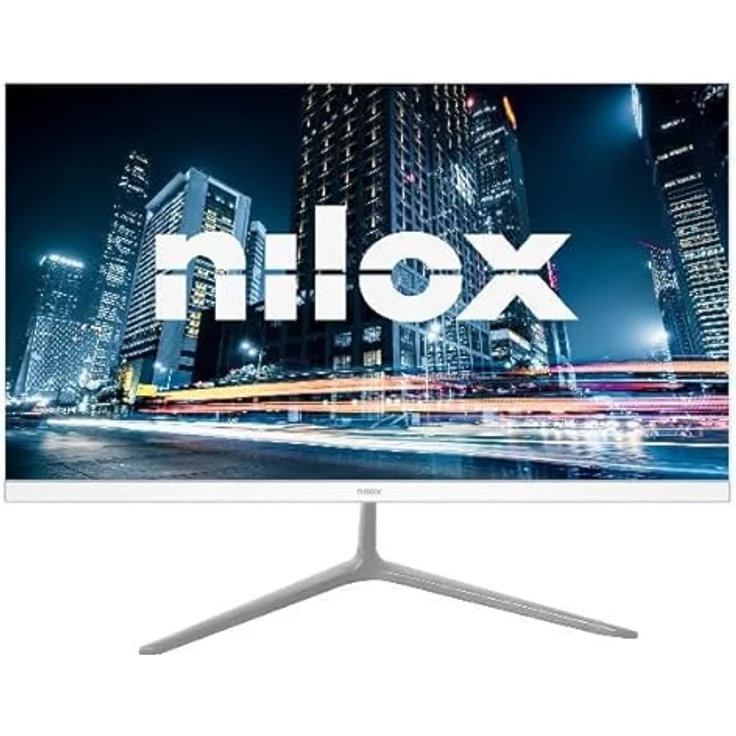 Nilox NXM24FHD1201W, 24 Zoll Gaming-Monitor mit 120 Hz und 4 ms Reaktionszeit, VESA-kompatibel mit HDMI- und VGA-Anschlüssen