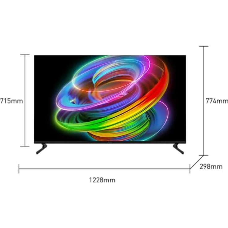 Panasonic TX-55MZ700E, 55 Zoll 4K Ultra HD OLED Smart 2023 TV, High Dynamic Range (HDR), Dolby Atmos & Dolby Vision, Android , Google Assistant, Chromecast, 2 fuß-sockel, Fernbedienung, Schwarz – Bild 2