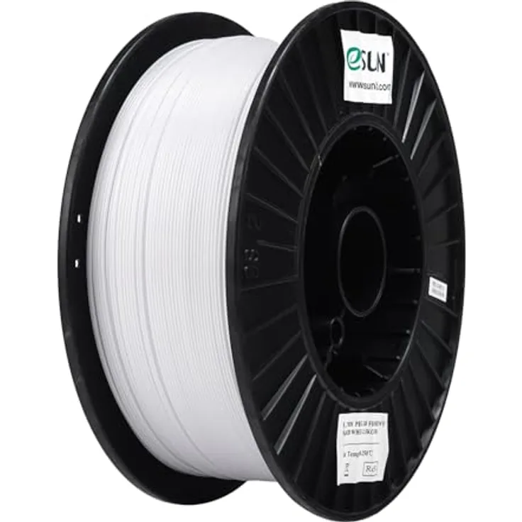 eSUN PETG Filament 1.75 mm, 2.5KG, hohe Zähigkeit, präzise Maßtoleranz, einfarbig weiß