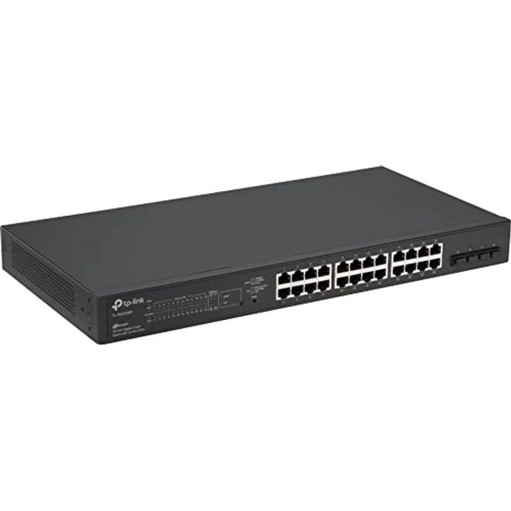 TP-Link JetStream TL-SG2428P - Switch - Smart - 24 x 10-100-1000 (PoE+) + 4 x SFP - an Rack montierbar - PoE+ (250 W) – Bild 2