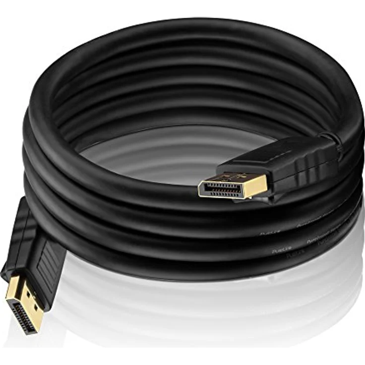 PureLink PI5000-075 DisplayPort Verbindungskabel (4K UltraHD (2160p), Ethernet), DisplayPort Stecker (20pin) auf DisplayPort Stecker (20pin), zertifiziert, 7,50m, schwarz – Bild 4