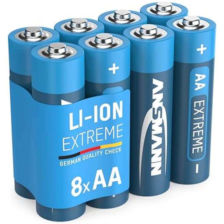 ANSMANN Extreme Lithium Batterie AA Mignon 8er Pack - 1,5V, LR6 - hohe Kapazität, extrem leich, 700% mehr Power – Bild 2
