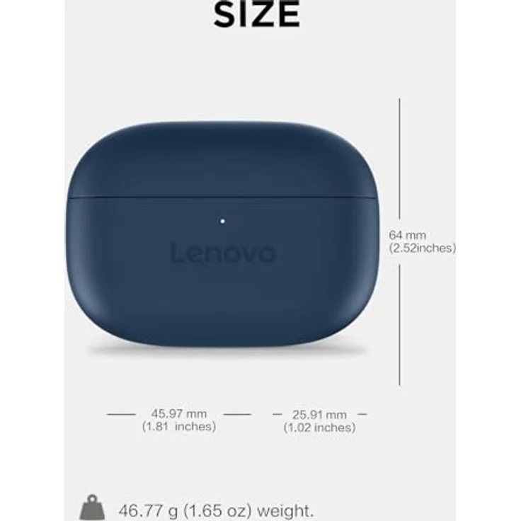 Lenovo Yoga True Wireless Stereo Earbuds, ANC Kopfhörer mit 36 h Akkulaufzeit, Kabellos, Blau – Bild 9