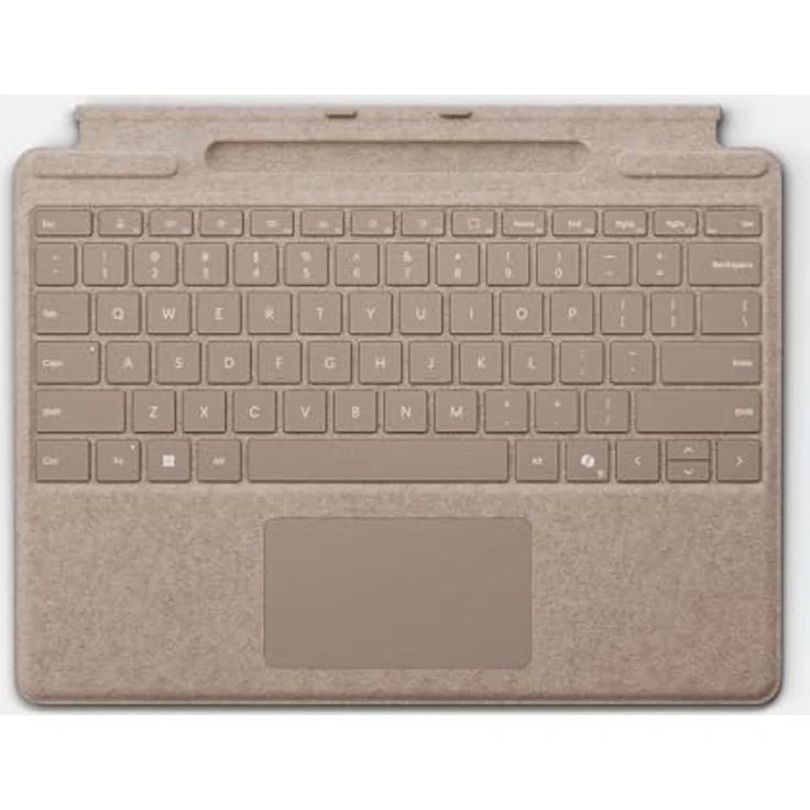 Microsoft Surface Pro Keyboard mit Stiftaufbewahrung | Sand | Vollmechanische Tastatur mit Touchpad | Beleuchtete Tasten | Kompatibel mit Surface Pro (11. Edition), Surface Pro 9 & Surface Pro 8 – Bild 1