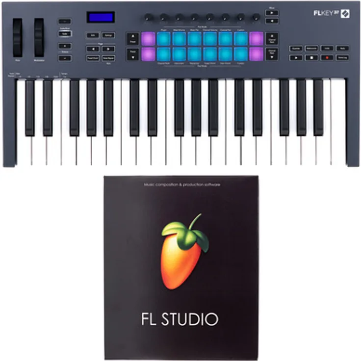 Novation FLkey 37 Signature Bundle, MIDI-Controller mit Image-Line FL Studio Software