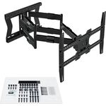 XTRARM TiTon Double 80 cm TV-Wandhalterung, schwenkbar, neigbar, rotierbar, TV 80kg VESA max.600x400, schwarz