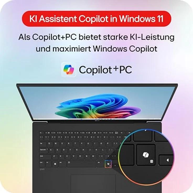 LG gram 2025, 17 Zoll Notebook mit Intel Core Ultra 7, 16GB RAM, 1TB SSD, Intel Arc Graphics, Windows 11 Home, Bluetooth 5.3, 2x Thunderbolt 4, Grau – Bild 5
