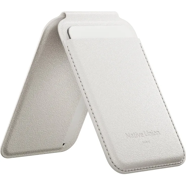 Native Union Active Wallet Case für Apple iPhone 14/15/16, Portemonnaie und Standfunktion, schlankes Design, Platz für 4 Karten, recycelte Lederalternative, kompatibel mit MagSafe