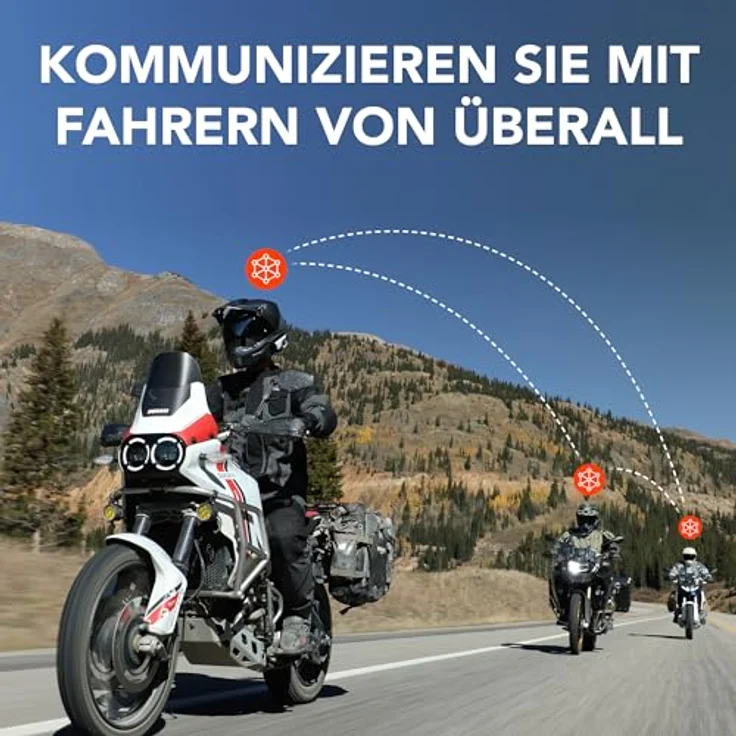 Sena 60S Mesh 3.0 Kommunikationssystem, Bluetooth mit Harman Kardon Lautsprechern, wasserdicht IPX7, Einzelpack – Bild 2