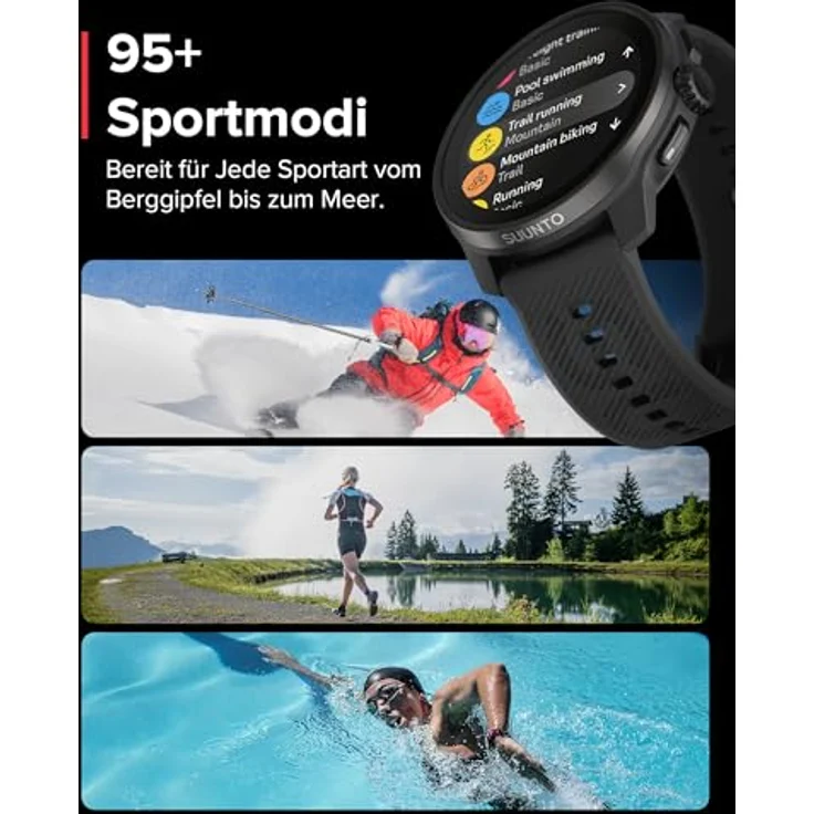 Suunto Race S, Sportuhr + Smartwatch, All Black – Bild 7