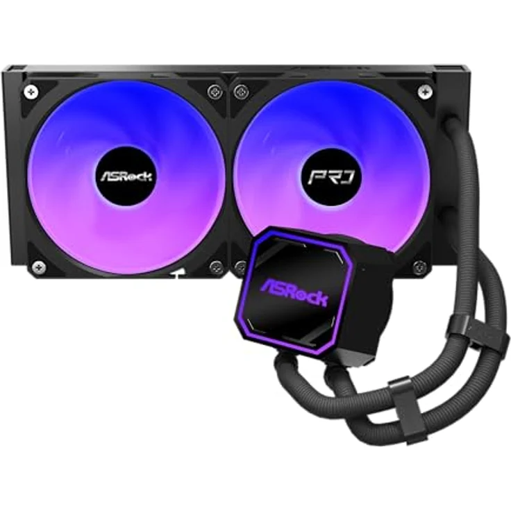 ASRock Pro 240 ARGB Wasserkühlung, AIO-Flüssigkeitskühler mit optimierter Stabilität und Effizienz – Bild 2