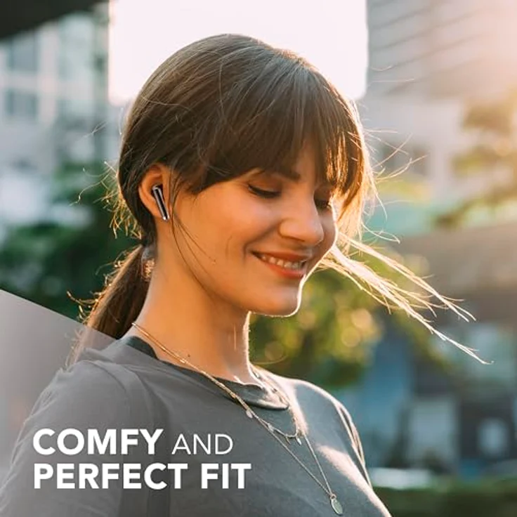 Music Sound Breeze, Kapselartiges Bluetooth-Headset, True Wireless Stereo (TWS), für Anrufe und Musik, 62 g, Schwarz – Bild 6