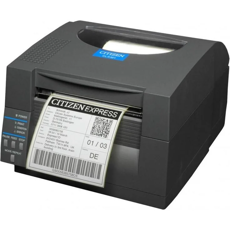 Citizen CL-S521II - Etikettendrucker - Thermodirekt - 203 dpi - bis zu 150 mm/Sek, Schwarz