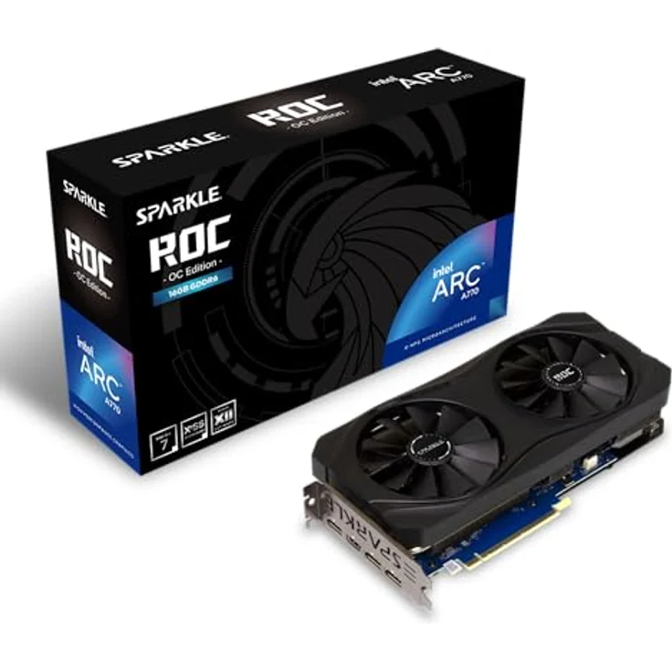 Sparkle Computer SPARKLE Intel ARC A770 ROC 16GB Black Grafikkarte mit Boost Clock 2300MHz und 16GB GDDR6 Speicher – Bild 1