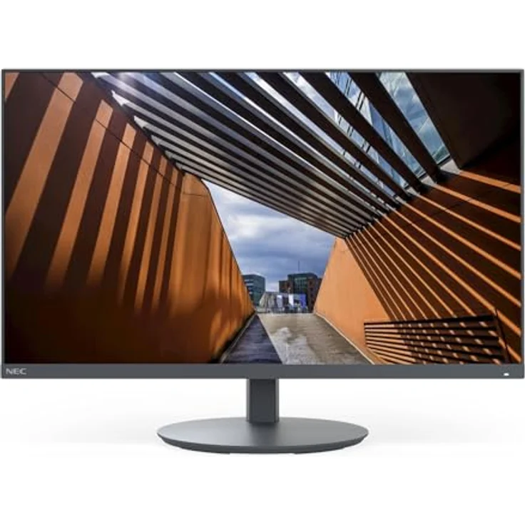 NEC MultiSync E244F, 24" VA Monitor, 1920 x 1080 Full HD, 60Hz, 6ms, schwarz/weiß, ergonomisch höhenverstellbar, Low Blue Light-Technologie – Bild 1