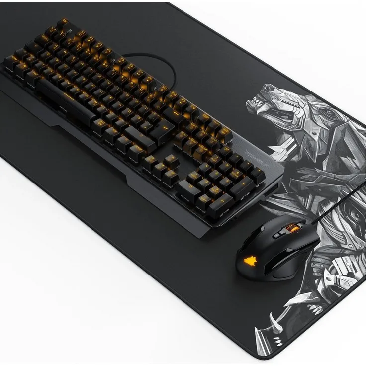 Titanwolf Spar-Set, Mechanische Gaming-Tastatur Alumar, Specialist Maus & XXL Mauspad, RGB LED-Beleuchtung