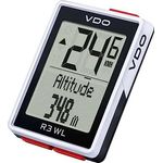 VDO R3 WL STS-New23 Fahrradcomputer, Schwarz, mit barometrischer Höhenmessung