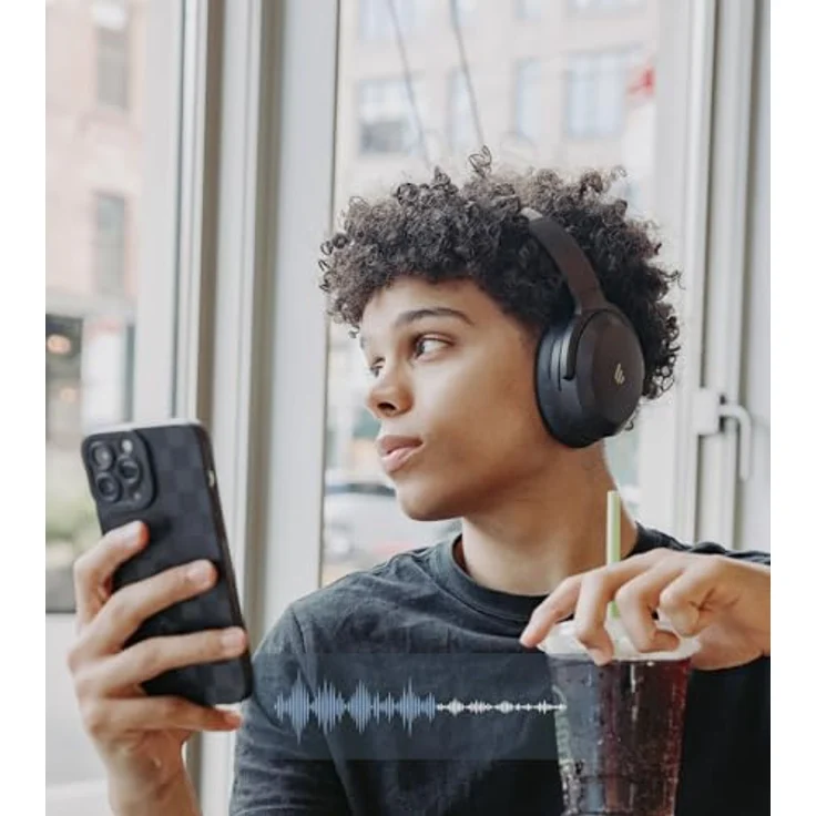 Edifier WH700NB Pro Kabellose Over-Ear Kopfhörer mit -43dB Aktiver Geräuschunterdrückung, Hi-Res Audio, AAC, Bluetooth V5.4, Multi-Point-Verbindung, AI-Klare Anrufe, Schnellladung, Faltbar - Elfenbein – Bild 4