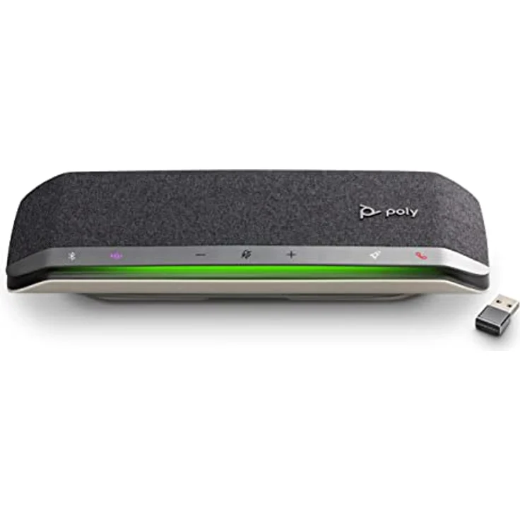 Poly - Sync 40+ Bluetooth Konferenzlautsprecher (Plantronics) - für flexibles Arbeiten, kompatibel mit PC/Mac via BT600 Dongle & Smartphones via Bluetooth, Teams (zertifiziert), Zoom & mehr kompatibel – Bild 1